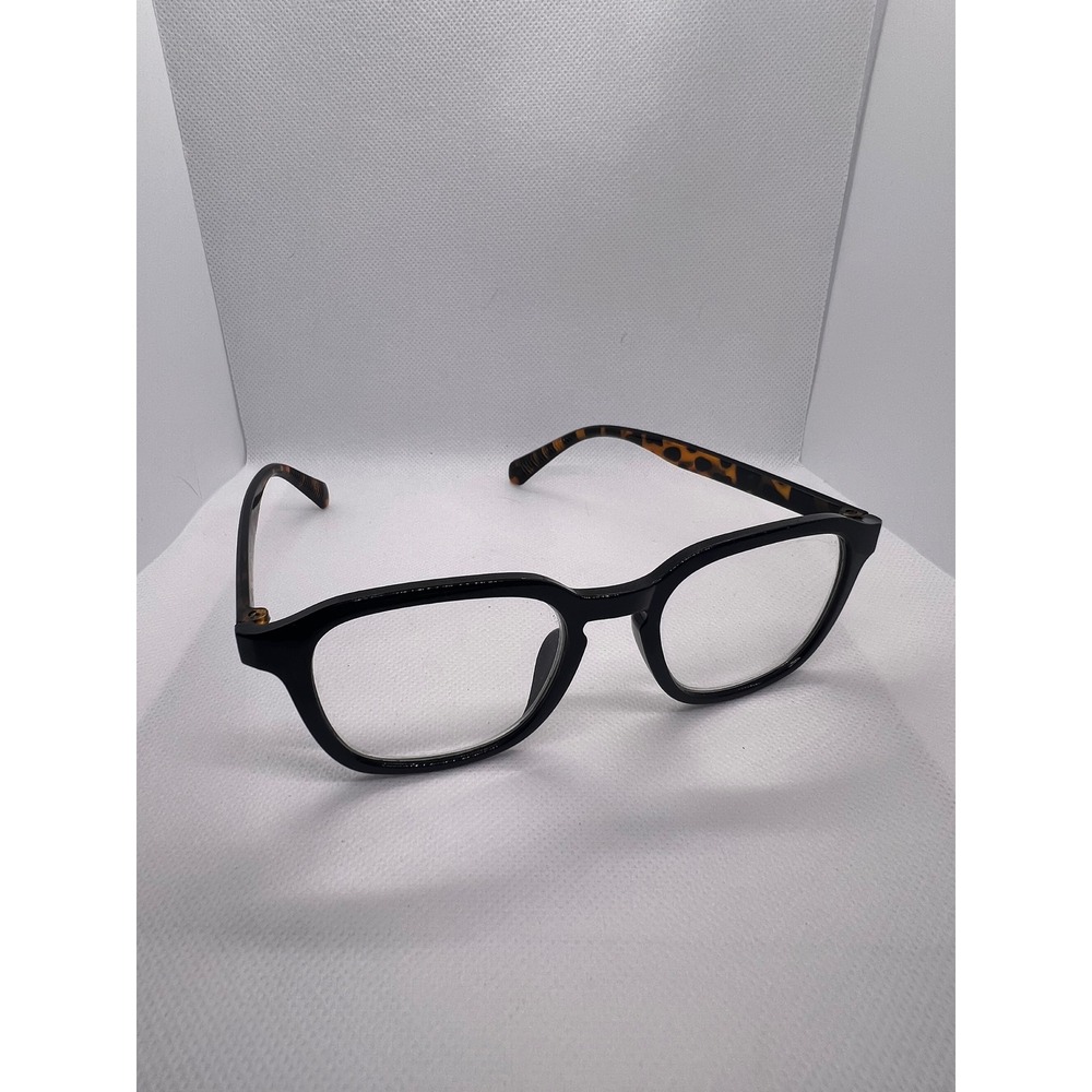 Reading Glasses‎ Black Frame Tortoise Accent Readers Mens
